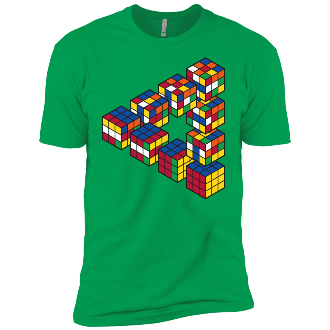 Rubiks Cube Penrose Triangle Boys Premium T-Shirt