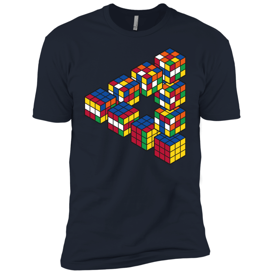 Rubiks Cube Penrose Triangle Boys Premium T-Shirt