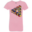 T-Shirts Light Pink / YXS Rubiks Cube Penrose Triangle Girls Premium T-Shirt