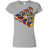 T-Shirts Sport Grey / S Rubiks Cube Penrose Triangle Junior Slimmer-Fit T-Shirt