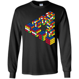 Rubiks Cube Penrose Triangle Men's Long Sleeve T-Shirt