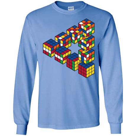 Rubiks Cube Penrose Triangle Men's Long Sleeve T-Shirt