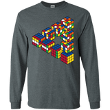 Rubiks Cube Penrose Triangle Men's Long Sleeve T-Shirt