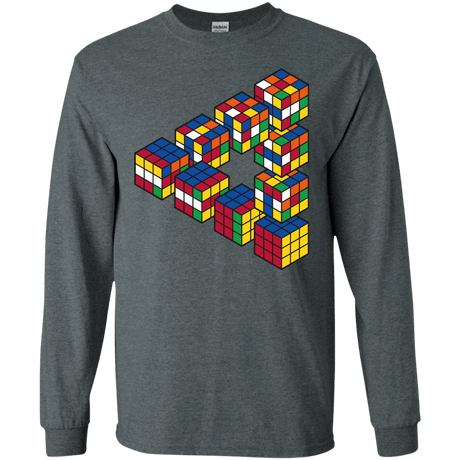 Rubiks Cube Penrose Triangle Men's Long Sleeve T-Shirt