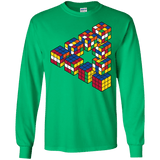 Rubiks Cube Penrose Triangle Men's Long Sleeve T-Shirt