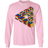 Rubiks Cube Penrose Triangle Men's Long Sleeve T-Shirt