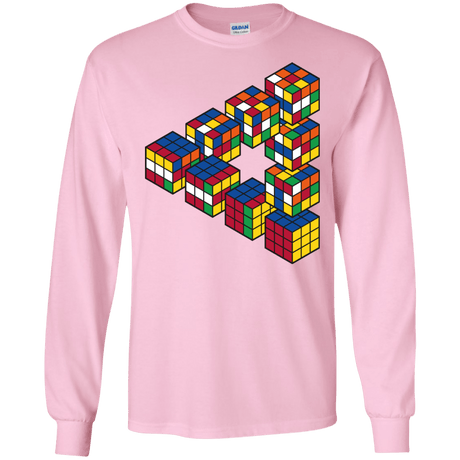 Rubiks Cube Penrose Triangle Men's Long Sleeve T-Shirt