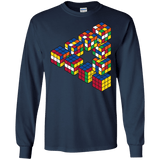 Rubiks Cube Penrose Triangle Men's Long Sleeve T-Shirt