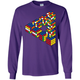 Rubiks Cube Penrose Triangle Men's Long Sleeve T-Shirt