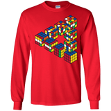 Rubiks Cube Penrose Triangle Men's Long Sleeve T-Shirt