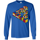 Rubiks Cube Penrose Triangle Men's Long Sleeve T-Shirt