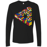 Rubiks Cube Penrose Triangle Men's Premium Long Sleeve