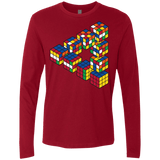 Rubiks Cube Penrose Triangle Men's Premium Long Sleeve