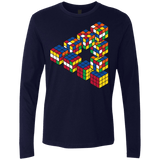 Rubiks Cube Penrose Triangle Men's Premium Long Sleeve