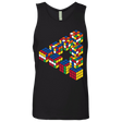 T-Shirts Black / S Rubiks Cube Penrose Triangle Men's Premium Tank Top