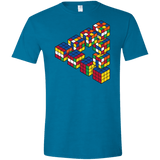 Rubiks Cube Penrose Triangle Men's Semi-Fitted Softstyle