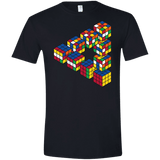 Rubiks Cube Penrose Triangle Men's Semi-Fitted Softstyle