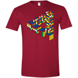 Rubiks Cube Penrose Triangle Men's Semi-Fitted Softstyle