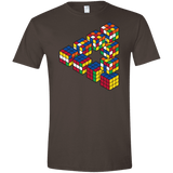 Rubiks Cube Penrose Triangle Men's Semi-Fitted Softstyle