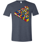 Rubiks Cube Penrose Triangle Men's Semi-Fitted Softstyle