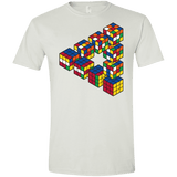 Rubiks Cube Penrose Triangle Men's Semi-Fitted Softstyle