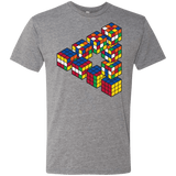 T-Shirts Premium Heather / S Rubiks Cube Penrose Triangle Men's Triblend T-Shirt