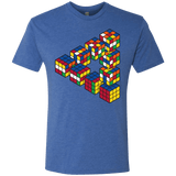 T-Shirts Vintage Royal / S Rubiks Cube Penrose Triangle Men's Triblend T-Shirt