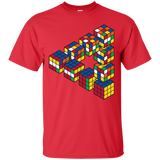 T-Shirts Red / S Rubiks Cube Penrose Triangle T-Shirt