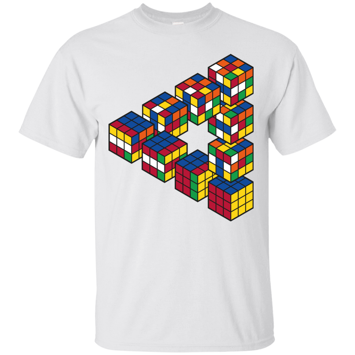 Rubiks Cube Penrose Triangle T-Shirt – Pop Up Tee