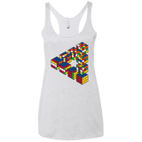 Rubiks Cube Penrose Triangle Women's Triblend Racerback Tank