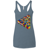 Rubiks Cube Penrose Triangle Women's Triblend Racerback Tank