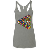 Rubiks Cube Penrose Triangle Women's Triblend Racerback Tank