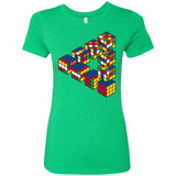 T-Shirts Envy / S Rubiks Cube Penrose Triangle Women's Triblend T-Shirt