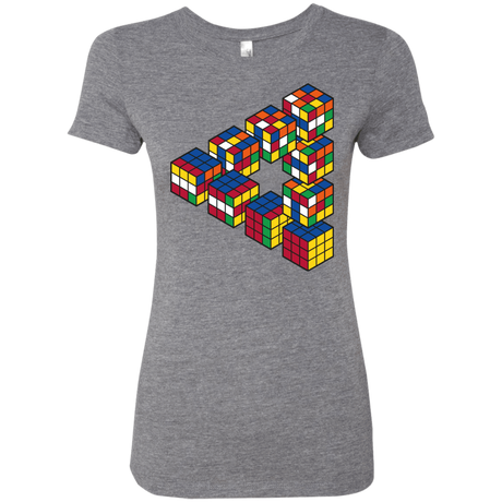 T-Shirts Premium Heather / S Rubiks Cube Penrose Triangle Women's Triblend T-Shirt