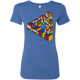 T-Shirts Vintage Royal / S Rubiks Cube Penrose Triangle Women's Triblend T-Shirt