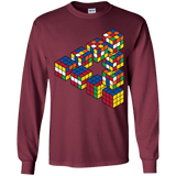 Rubiks Cube Penrose Triangle Youth Long Sleeve T-Shirt