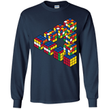 Rubiks Cube Penrose Triangle Youth Long Sleeve T-Shirt