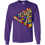 Rubiks Cube Penrose Triangle Youth Long Sleeve T-Shirt