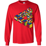 Rubiks Cube Penrose Triangle Youth Long Sleeve T-Shirt