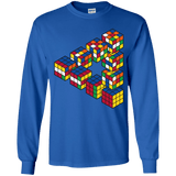 Rubiks Cube Penrose Triangle Youth Long Sleeve T-Shirt