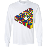 Rubiks Cube Penrose Triangle Youth Long Sleeve T-Shirt
