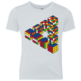 Rubiks Cube Penrose Triangle Youth Triblend T-Shirt