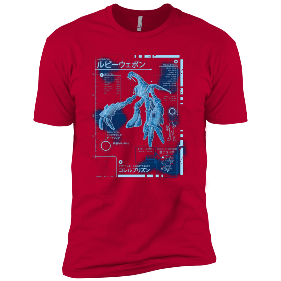 T-Shirts Red / YXS RUBY BLUEPRINT Boys Premium T-Shirt