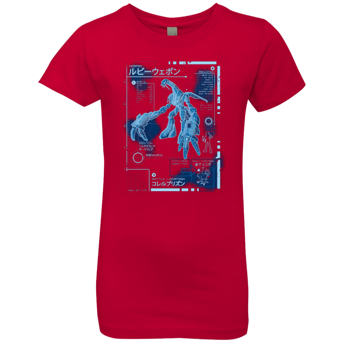 T-Shirts Red / YXS RUBY BLUEPRINT Girls Premium T-Shirt