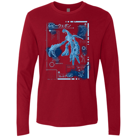T-Shirts Cardinal / Small RUBY BLUEPRINT Men's Premium Long Sleeve