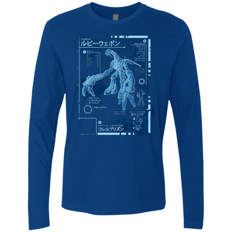 T-Shirts Royal / Small RUBY BLUEPRINT Men's Premium Long Sleeve