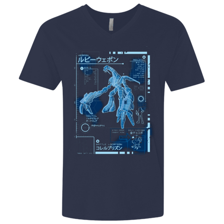 T-Shirts Midnight Navy / X-Small RUBY BLUEPRINT Men's Premium V-Neck