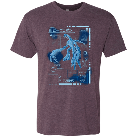 T-Shirts Vintage Purple / Small RUBY BLUEPRINT Men's Triblend T-Shirt