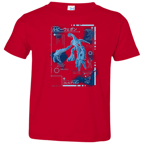 T-Shirts Red / 2T RUBY BLUEPRINT Toddler Premium T-Shirt