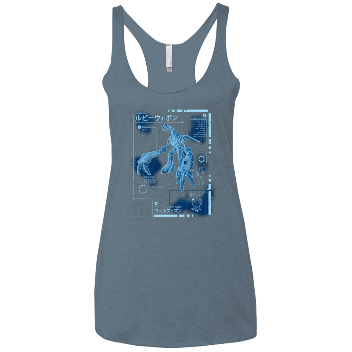 T-Shirts Indigo / X-Small RUBY BLUEPRINT Women's Triblend Racerback Tank